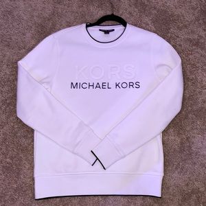 Micheal Kors white pullover hoodie